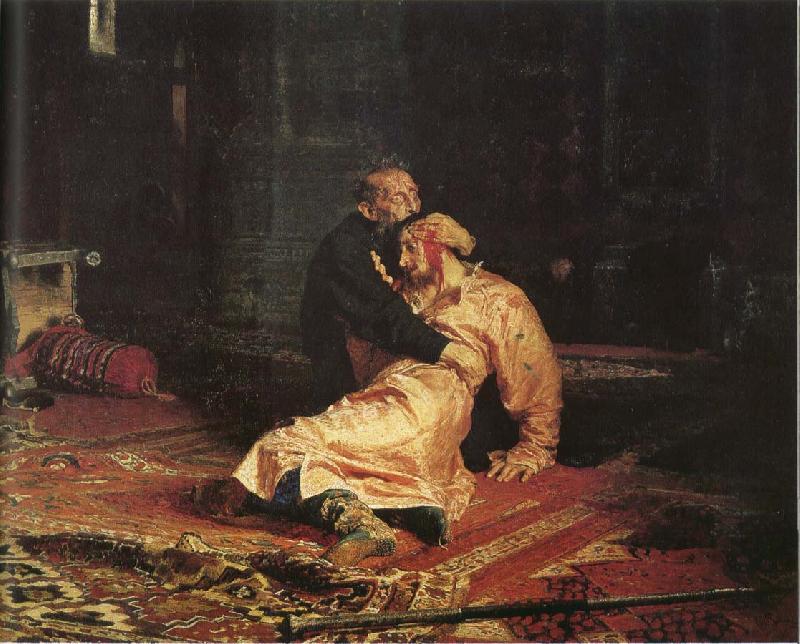 Ilya Repin Tai Yi Wanlei and his son Ivan oil painting image